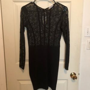 Black Spider Web Witchy Dress